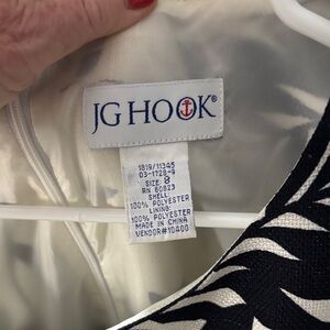 JG Hook Black and White Women's Dress